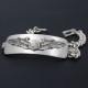 Men's Us Army Air Force Pilot Wings Badge AAF Sterling Silver Bracelet Bangle Men's Us Army Air Force Pilot Wings Badge AAF Sterling Silver Bracelet Bangle