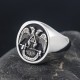 Scottish Rite 32 Degree Mason Freemasonry Masonic 925 sterling silver Ring