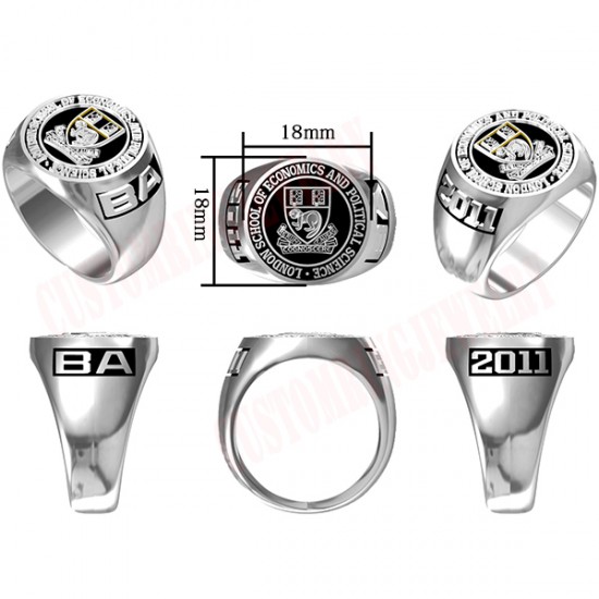 Custom Design High School Class University College Graduation Students Alumni Sterling Silver Gold Ring Custom Design High School Class University College Graduation Students Alumni Sterling Silver Gold Ring