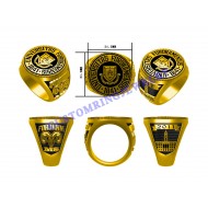 Custom Design High School Class University College Graduation Students Alumni Sterling Silver Gold Ring