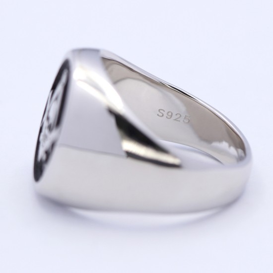 Antique Freemason Masonic Widow's Son Skull and Crossbones sterling silver Ring Antique Freemason Masonic Widow's Son Skull and Crossbones sterling silver Ring