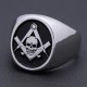 Antique Freemason Masonic Widow's Son Skull and Crossbones sterling silver Ring Antique Freemason Masonic Widow's Son Skull and Crossbones sterling silver Ring