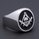 Antique Freemason Masonic Widow's Son Skull and Crossbones sterling silver Ring Antique Freemason Masonic Widow's Son Skull and Crossbones sterling silver Ring