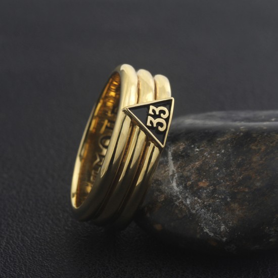 Freemason Masonic Scottish Rite 33 Degree Sterling Silver Ring Freemason Masonic Scottish Rite 33 Degree Sterling Silver Ring
