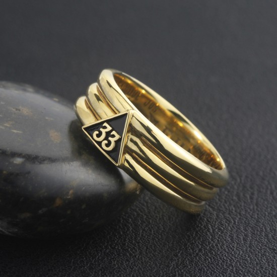 Freemason Masonic Scottish Rite 33 Degree Sterling Silver Ring Freemason Masonic Scottish Rite 33 Degree Sterling Silver Ring