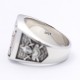 Knights Templar In Hoc Signo Vinces Freemasons Masonic Sterling Silver Ring Knights Templar In Hoc Signo Vinces Freemasons Masonic Sterling Silver Ring