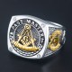 Ancient Past Master Mason Blue Lodge Masonic Signet Sterling Silver Ring Ancient Past Master Mason Blue Lodge Masonic Signet Sterling Silver Ring