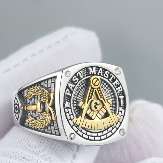 Ancient Past Master Mason Blue Lodge Masonic Signet Sterling Silver Ring Ancient Past Master Mason Blue Lodge Masonic Signet Sterling Silver Ring