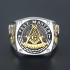  Ancient Past Master Mason Blue Lodge Masonic Signet Sterling Silver Ring