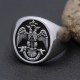 The 33rd Degree Masons Masonic Scottish Rite Illuminati Sterling Silver Ring The 33rd Degree Masons Masonic Scottish Rite Illuminati Sterling Silver Ring