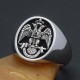 The 33rd Degree Masons Masonic Scottish Rite Illuminati Sterling Silver Ring The 33rd Degree Masons Masonic Scottish Rite Illuminati Sterling Silver Ring