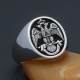 The 33rd Degree Masons Masonic Scottish Rite Illuminati Sterling Silver Ring The 33rd Degree Masons Masonic Scottish Rite Illuminati Sterling Silver Ring
