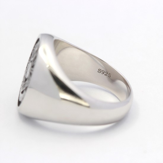 Vintage Past Master Mason Masonic Fraternity Sterling Silver Ring Vintage Past Master Mason Masonic Fraternity Sterling Silver Ring