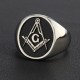 Secret Master Mason Compass Freemason Masonic Signet Sterling Silver Ring Secret Master Mason Compass Freemason Masonic Signet Sterling Silver Ring