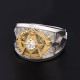 Ancient Templar G Freemason Masonic Solid Sterling Silver Ring Ancient Templar G Freemason Masonic Solid Sterling Silver Ring