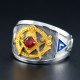 Freemason Masonic Knights Templar G Llluminati Fraternity Genuine Sterling Silver Ring Freemason Masonic Knights Templar G Llluminati Fraternity Genuine Sterling Silver Ring