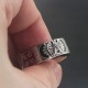 Vintage Shriners Scottish Rite Mason Masonic 32 Degree Sterling Silver Ring