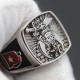 Antique Shriners Masons Masonic Gems Stone 925 Sterling Silver Ring Antique Shriners Masons Masonic Gems Stone 925 Sterling Silver Ring