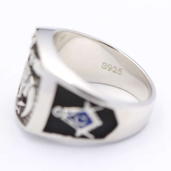 Antique Shriners Masons Masonic Gems Stone 925 Sterling Silver Ring Antique Shriners Masons Masonic Gems Stone 925 Sterling Silver Ring