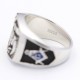 Antique Shriners Masons Masonic Gems Stone 925 Sterling Silver Ring Antique Shriners Masons Masonic Gems Stone 925 Sterling Silver Ring