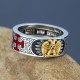 Scottish Rite Freemasonry 32nd Double Headed Eagle Master Mason 925 Sterling Silver Customade Ring