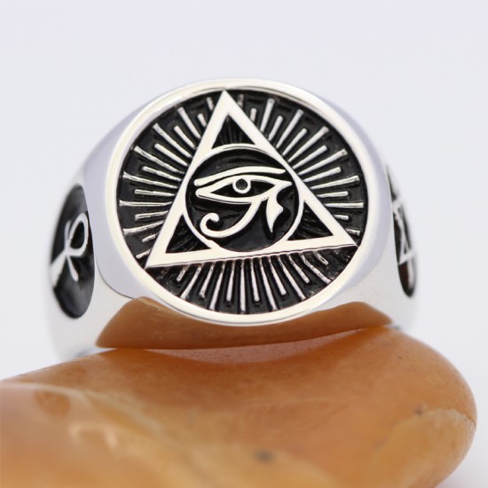 The Eye of Horus Ancient Egyptian Protection Royal Power Amulets Egypt Cross Ankh Sterling Silver Ring The Eye of Horus Ancient Egyptian Protection Royal Power Amulets Egypt Cross Ankh Sterling Silver Ring