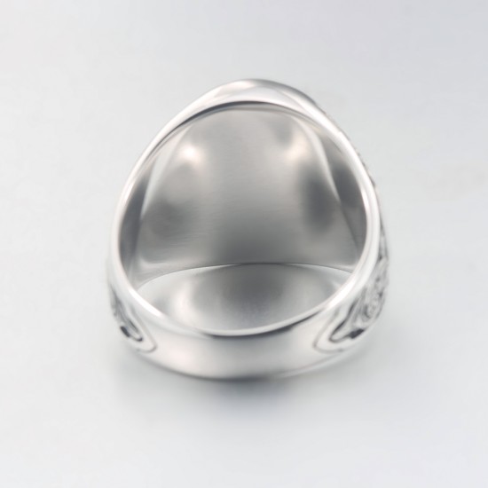 Masonic Scottish Rite 33 Degree Double Eagle Head Phoenix Hand Engraved Sterling Silver Ring Masonic Scottish Rite 33 Degree Double Eagle Head Phoenix Hand Engraved Sterling Silver Ring