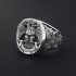 Masonic Scottish Rite 33 Degree Double Eagle Head Phoenix Hand Engraved Sterling Silver Ring