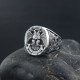 Masonic Scottish Rite 33 Degree Double Eagle Head Phoenix Hand Engraved Sterling Silver Ring Masonic Scottish Rite 33 Degree Double Eagle Head Phoenix Hand Engraved Sterling Silver Ring