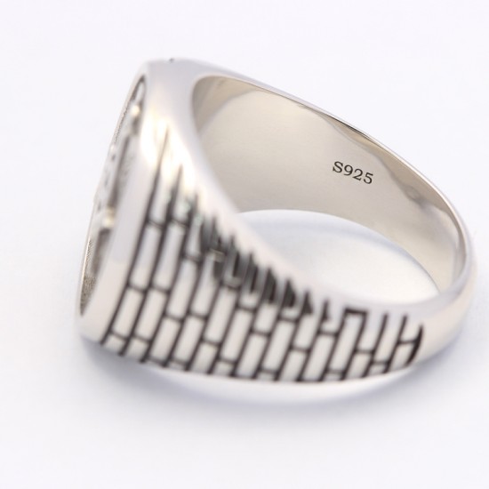 Vintage Holy Bible Mason Masonic Faith Christian Bishops Sterling Silver Ring Vintage Holy Bible Mason Masonic Faith Christian Bishops Sterling Silver Ring