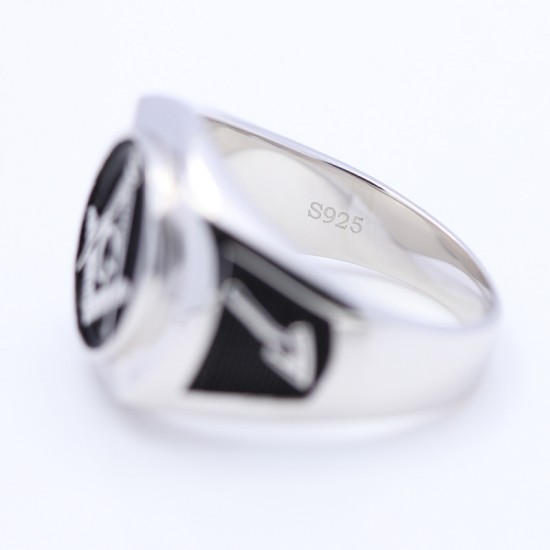 Master Mason Symbol G Templar Freemasonry Sterling Silver Ring Master Mason Symbol G Templar Freemasonry Sterling Silver Ring
