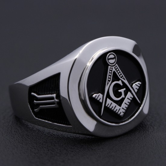 Master Mason Symbol G Templar Freemasonry Sterling Silver Ring Master Mason Symbol G Templar Freemasonry Sterling Silver Ring