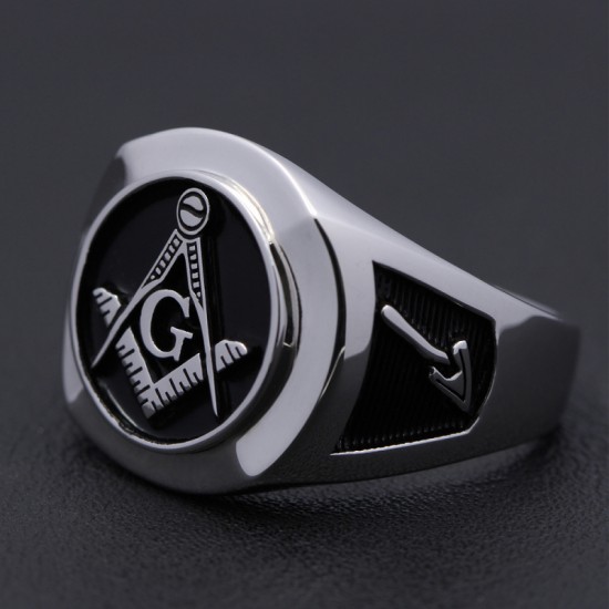Master Mason Symbol G Templar Freemasonry Sterling Silver Ring Master Mason Symbol G Templar Freemasonry Sterling Silver Ring