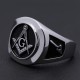 Master Mason Symbol G Templar Freemasonry Sterling Silver Ring Master Mason Symbol G Templar Freemasonry Sterling Silver Ring
