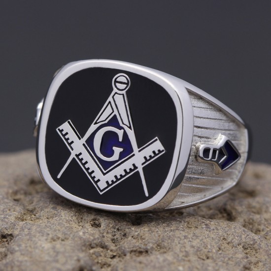 Vintage Blue Lodge masonic Freemason 925 Sterling Silver Jewelry Ring Vintage Blue Lodge masonic Freemason 925 Sterling Silver Jewelry Ring