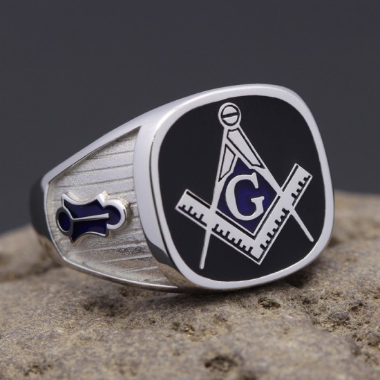Vintage Blue Lodge masonic Freemason 925 Sterling Silver Jewelry Ring Vintage Blue Lodge masonic Freemason 925 Sterling Silver Jewelry Ring