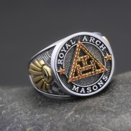 Holy York Rite Royal Arch Chapter Masons Masonic Solid Sterling Silver Ring