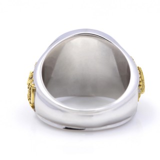 Masonic Ring Freemason F AM Free Accepted Mason Gift 925 Silver All seeing eye 