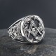 Freemason Skull And Bones Signet Masonic Hand Engraving Sterling Silver Ring Freemason Skull And Bones Signet Masonic Hand Engraving Sterling Silver Ring