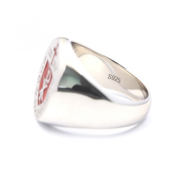 Knights Templar Masonic In Hoc Signo Vinces Chi Rho 925 Sterling Silver Ring Knights Templar Masonic In Hoc Signo Vinces Chi Rho 925 Sterling Silver Ring