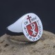 Knights Templar Masonic In Hoc Signo Vinces Chi Rho 925 Sterling Silver Ring Knights Templar Masonic In Hoc Signo Vinces Chi Rho 925 Sterling Silver Ring
