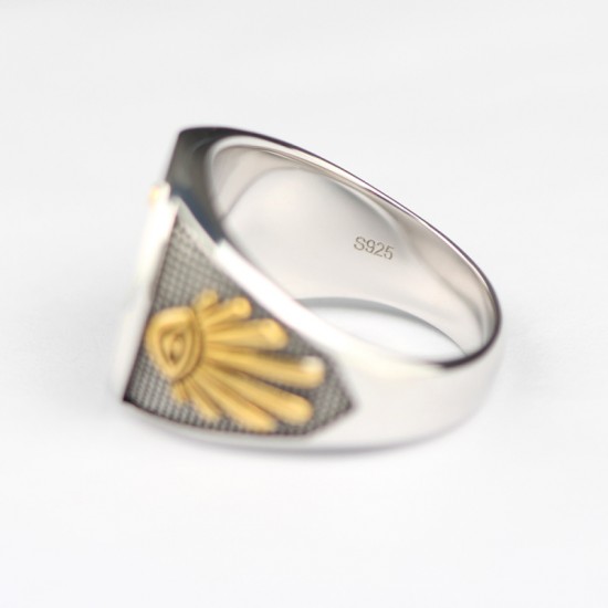 Free and Accepted Masons Blue Lodge Freemason Masonic 925 Sterling Silver Ring Free and Accepted Masons Blue Lodge Freemason Masonic 925 Sterling Silver Ring