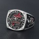 Knights Templar In Hoc Signo Vinces Crusader Seal Freemasonry Sterling Silver Ring Knights Templar In Hoc Signo Vinces Crusader Seal Freemasonry Sterling Silver Ring