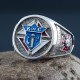 Knights of Columbus K of C Masonic Christianity Catholicism Cross Sterling Silver Ring Knights of Columbus K of C Masonic Christianity Catholicism Cross Sterling Silver Ring