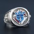 Knights of Columbus K of C Masonic Christianity Catholicism Cross Sterling Silver Ring