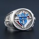 Knights of Columbus K of C Masonic Christianity Catholicism Cross Sterling Silver Ring Knights of Columbus K of C Masonic Christianity Catholicism Cross Sterling Silver Ring
