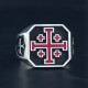 Knights Templar Masonic Crusader Jerusalem Maltese Cross Christ Medieval Religious Sterling Silver Ring Knights Templar Masonic Crusader Jerusalem Maltese Cross Christ Medieval Religious Sterling Silver Ring