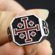 Knights Templar Masonic Crusader Jerusalem Maltese Cross Christ Medieval Religious Sterling Silver Ring Knights Templar Masonic Crusader Jerusalem Maltese Cross Christ Medieval Religious Sterling Silver Ring
