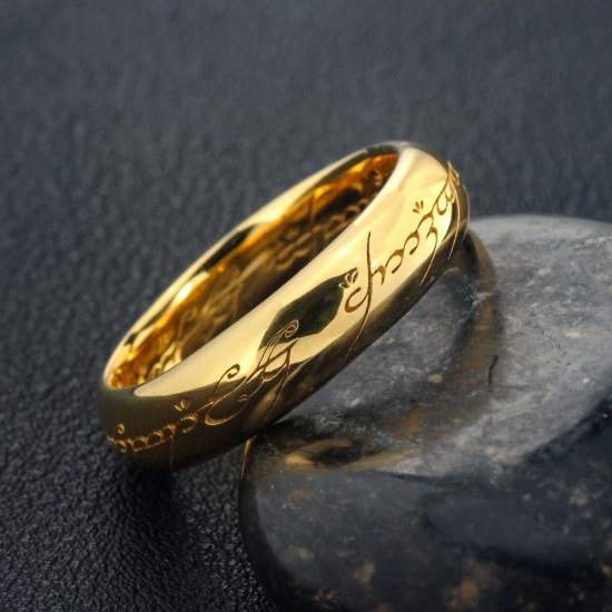 The One Ring Lord Of The Rings Real Sterling Silver Ring The One Ring Lord Of The Rings Real Sterling Silver Ring