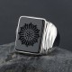 Men Gatsby Leonardo Dicaprio Black onyx Agate Signet Crest Sterling Silver Ring Men Gatsby Leonardo Dicaprio Black onyx Agate Signet Crest Sterling Silver Ring
